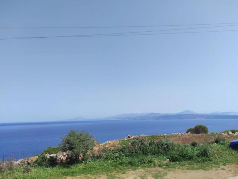 Omprogialos Kreta, Omprogialos: Grundstück mit unverbaubarem Meerblick zu verkaufen Grundstück kaufen